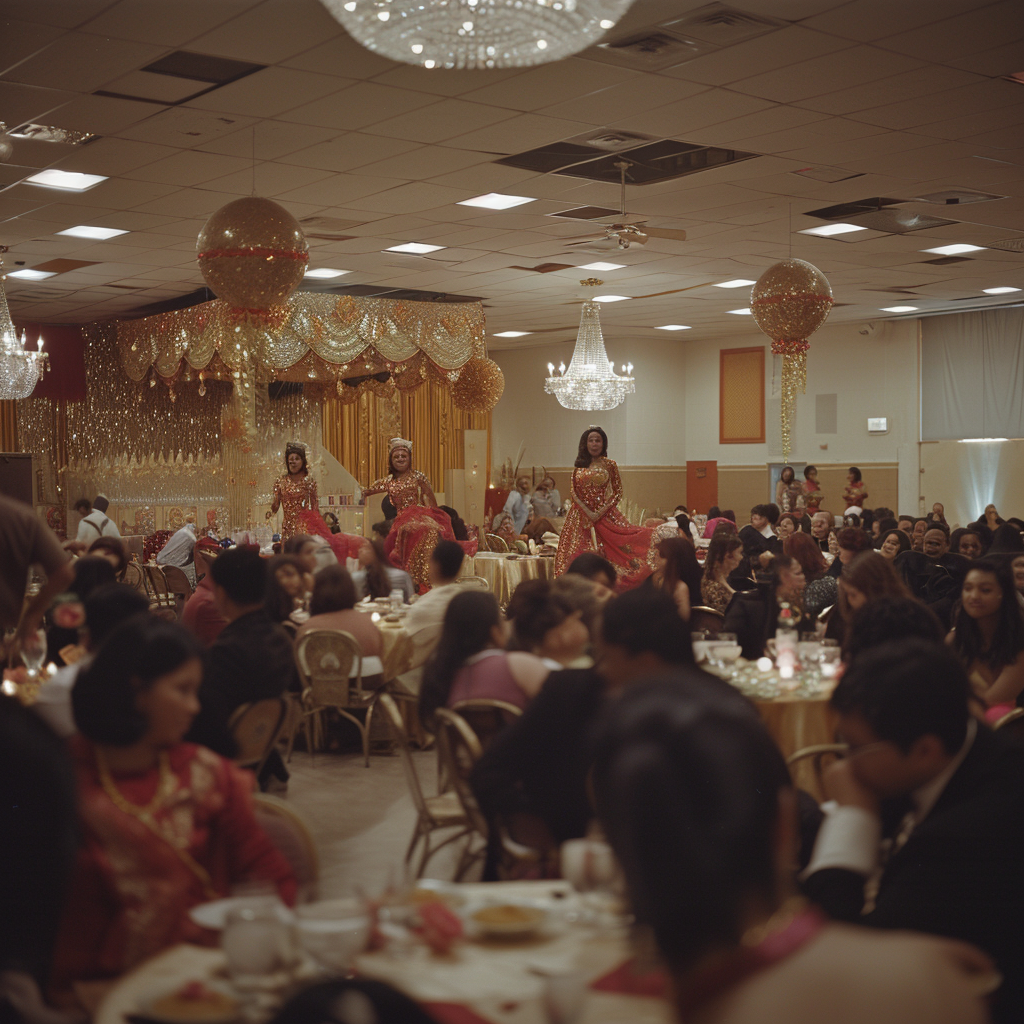 upscale party entertainment with dancers creating ambient energy at a Chicago private event