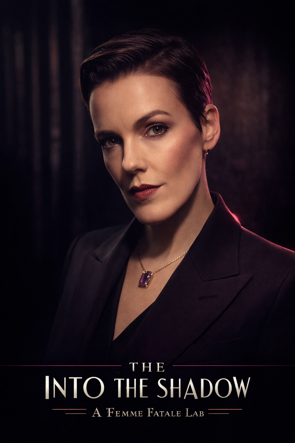 Red Hot Annie performing in Into The Shadow A Femme Fatale Lab a cinematic film noir burlesque performance experience in Chicago