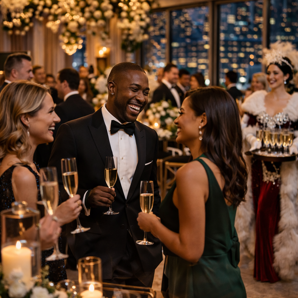 Executive gala entertainment in Chicago with elegant live performance