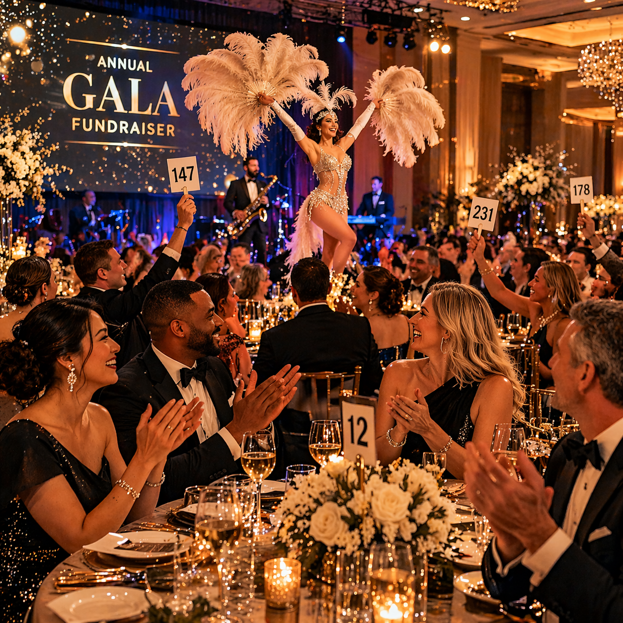 Corporate holiday party entertainment in Chicago with live performers