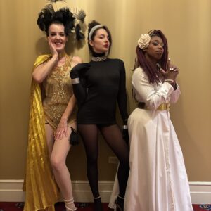 Vaudezilla burlesque ensemble performing onstage at a Chicago event