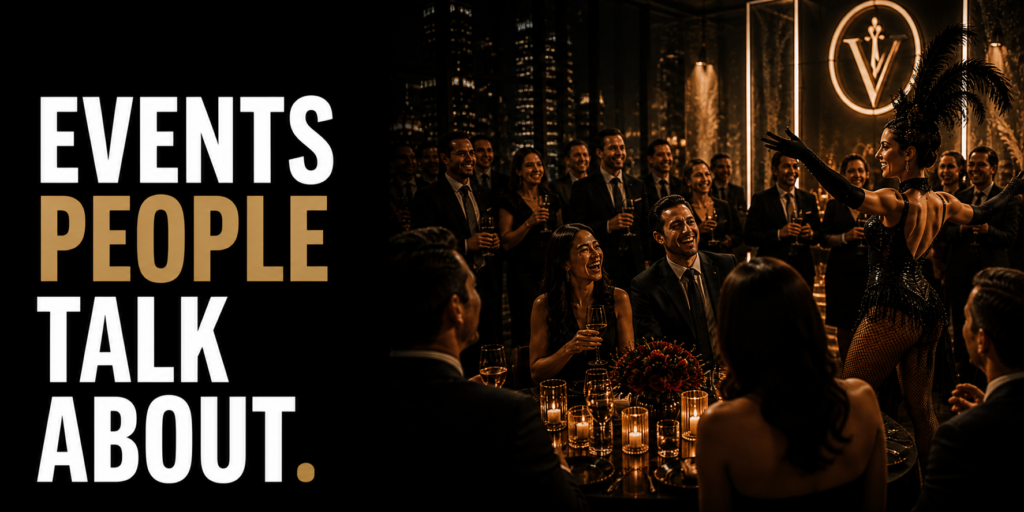 Elegant corporate gala entertainment experience in Chicago with immersive performers and luxury event atmosphere