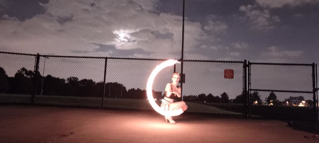 Hire Chicago Fire Performers Vaudezilla Professional Chicago fire performers creating a dramatic fire finale for a luxury private event