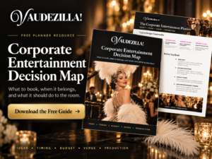 Corporate Entertainment Decision Map free planning guide by Vaudezilla