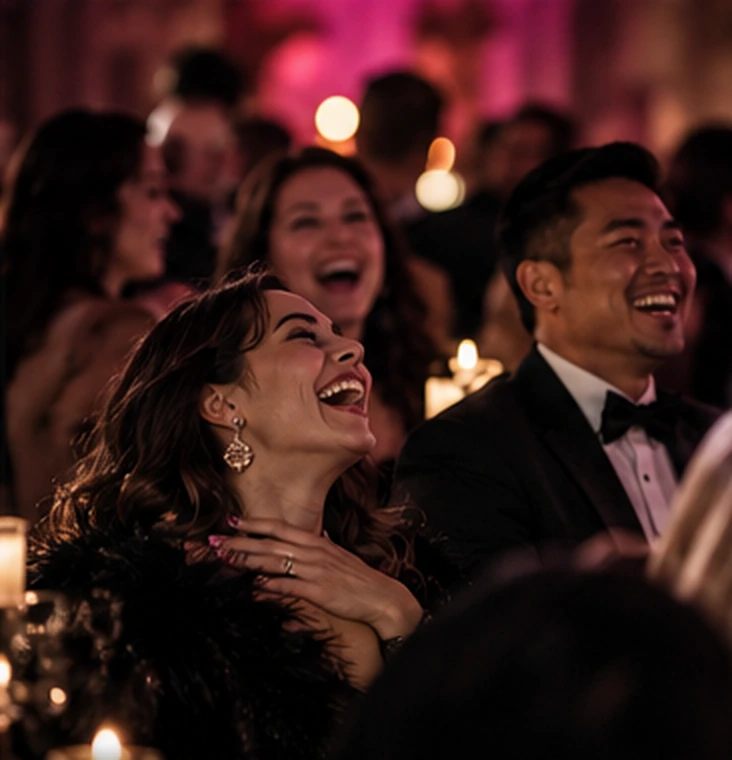Audience reacting to an immersive live performance at a Chicago Vaudezilla event